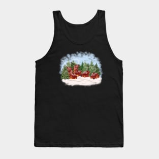 Christmas Village Illustration 2 Tank Top